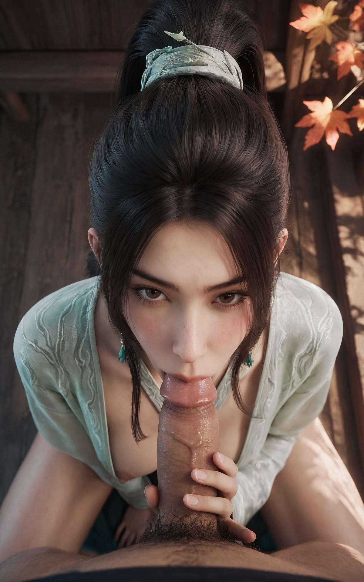 AI Porn - 劍來 寧姚：青衣楓葉床景交合圖集 140P