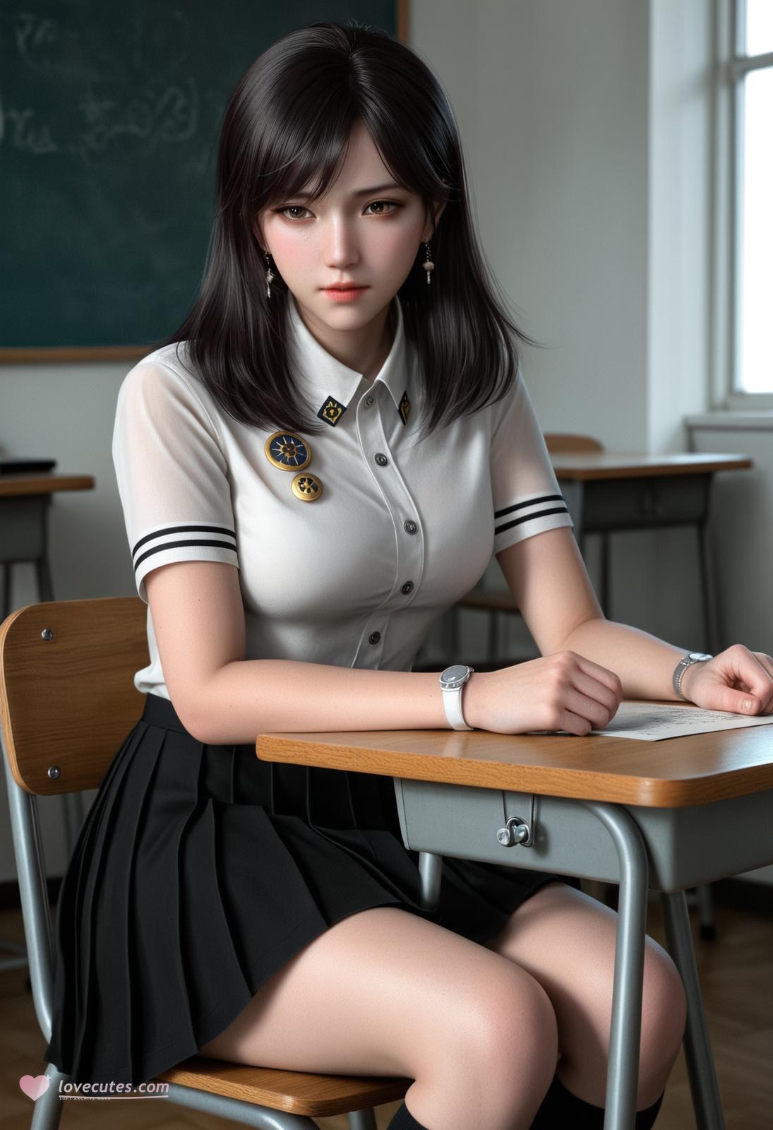 AI Porn - 吞噬星空 徐欣 制服白ストッキング教室 AI成人画像集 246P