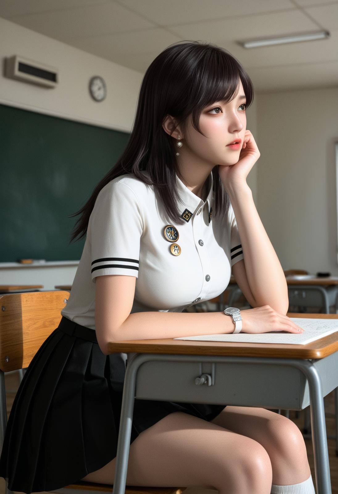 AI Porn - 吞噬星空 徐欣：校服白絲教室露穴圖集 246P