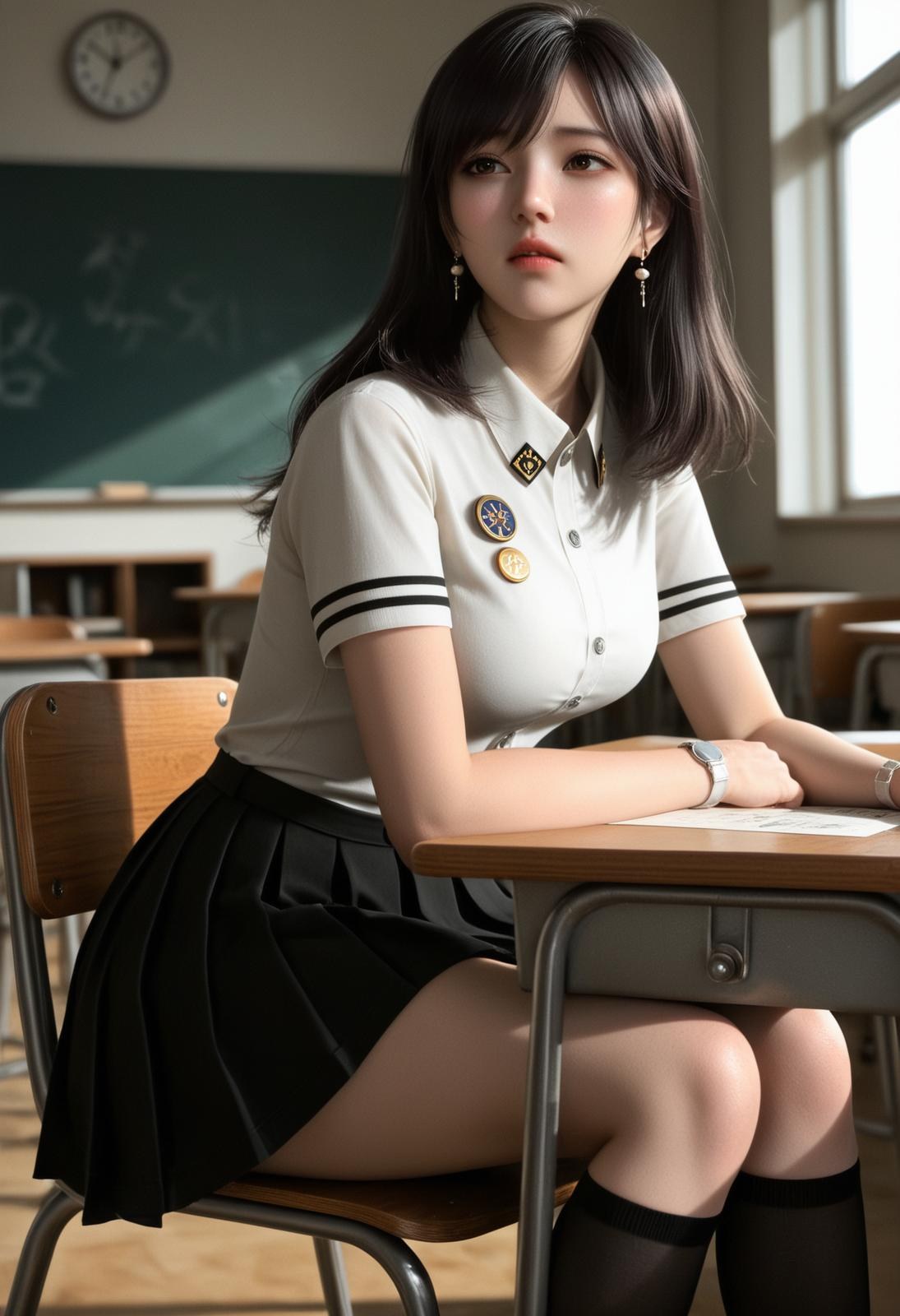 AI Porn - 吞噬星空 徐欣：校服白絲教室露穴圖集 246P