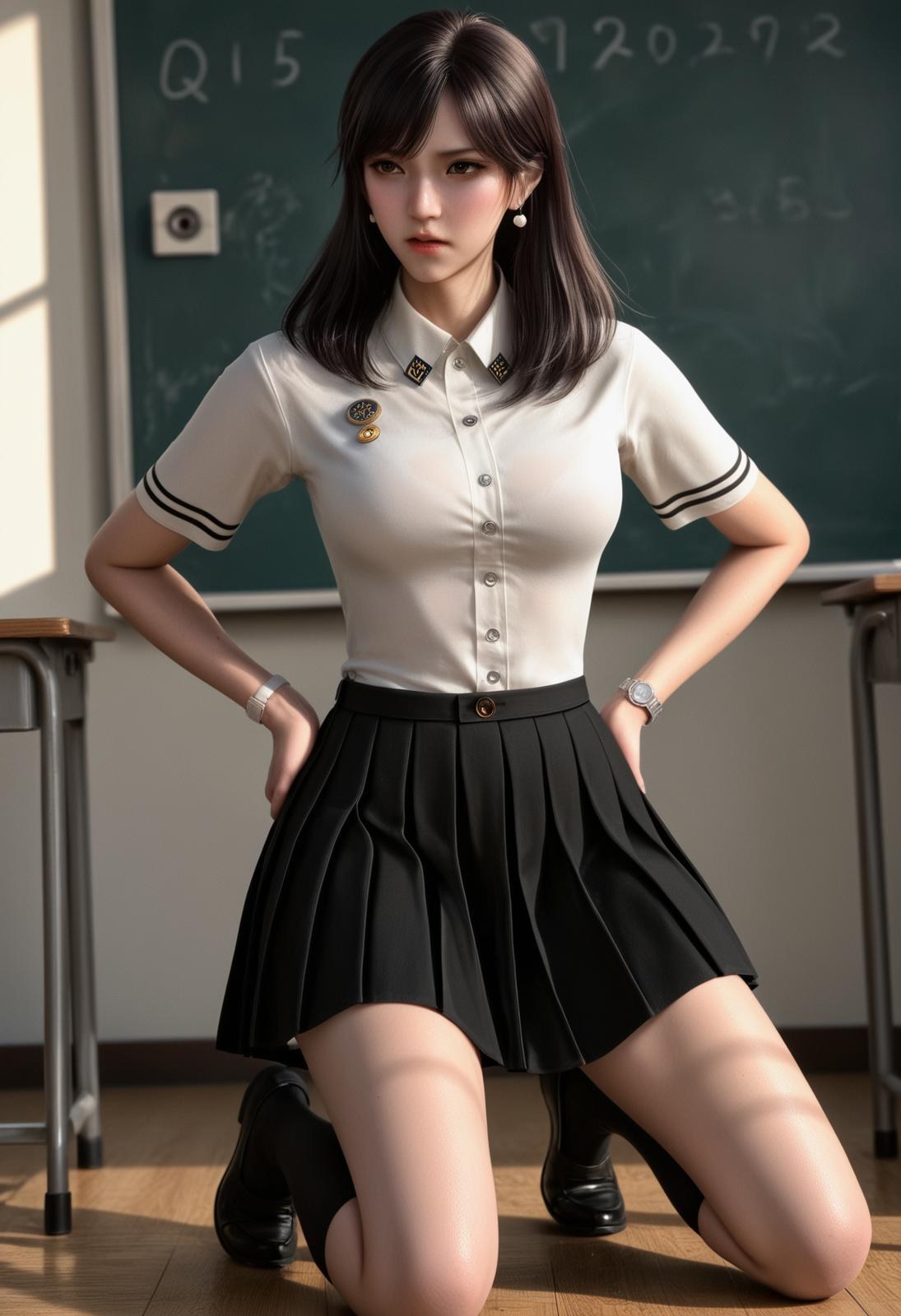 AI Porn - Swallowed Star Xu Xin ชุดนักเรียนถุงน่องขาว ห้องเรียน AI ผู้ใหญ่ 246P