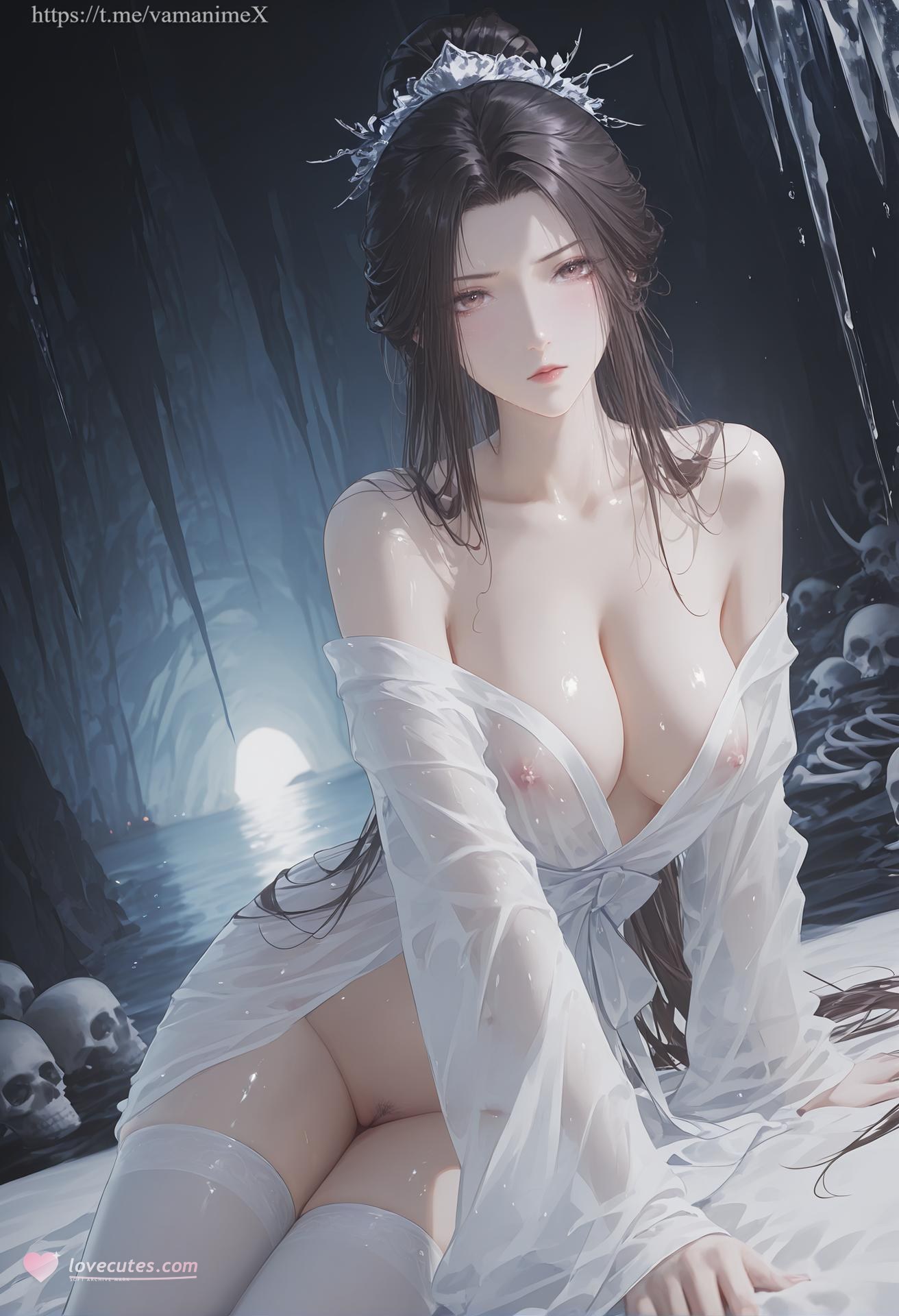 AI Porn - Change Mist Mountain White Gauze Stockings AI Adult Gallery 47P
