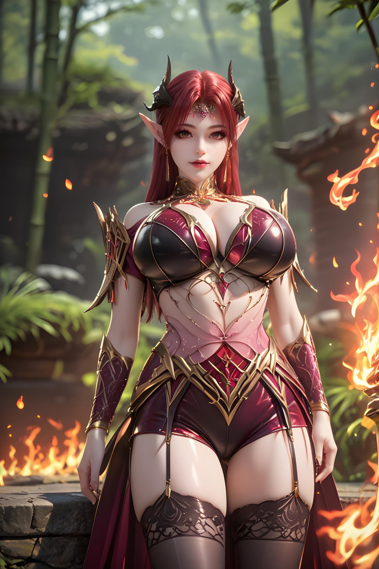AI Porn - Yêu Dạ tóc tím phòng ngủ ngực lớn 30P