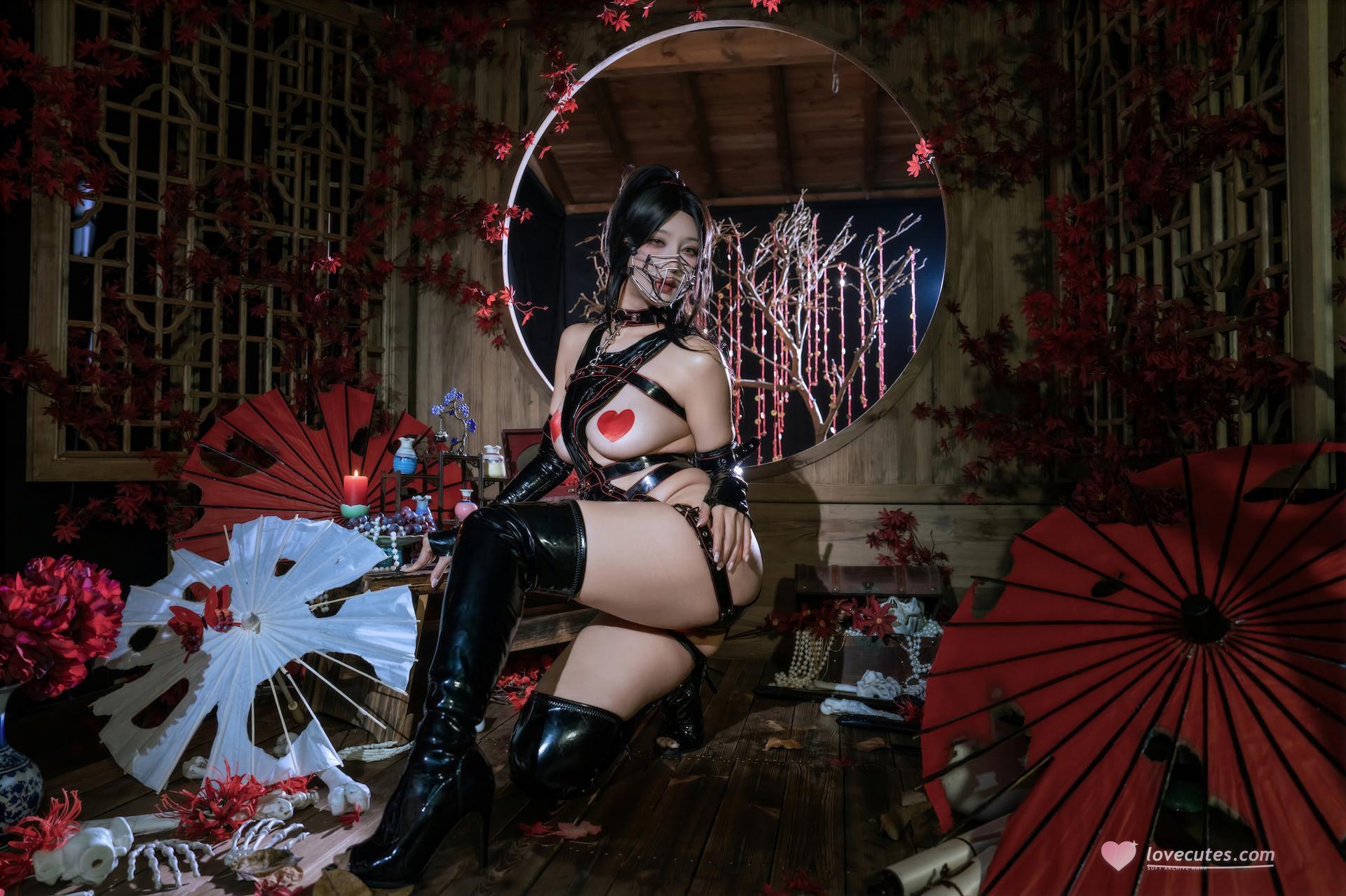 [Cosplay] Yunx1x1) - เซ็ต Dark Ninja Video 80P1V