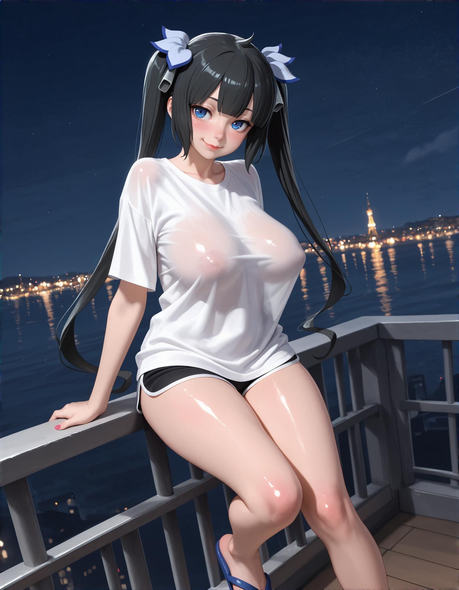 AI Porn - 赫斯緹亞：白裙巨乳露穴足控圖集 125P