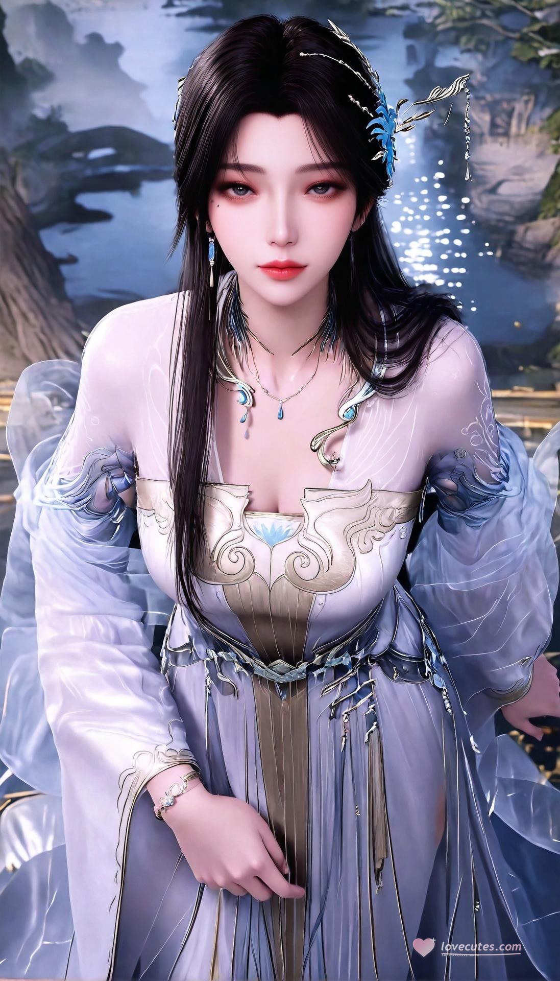 AI Porn - 遮天 安妙依：白紗面紗全裸露穴圖集 412P