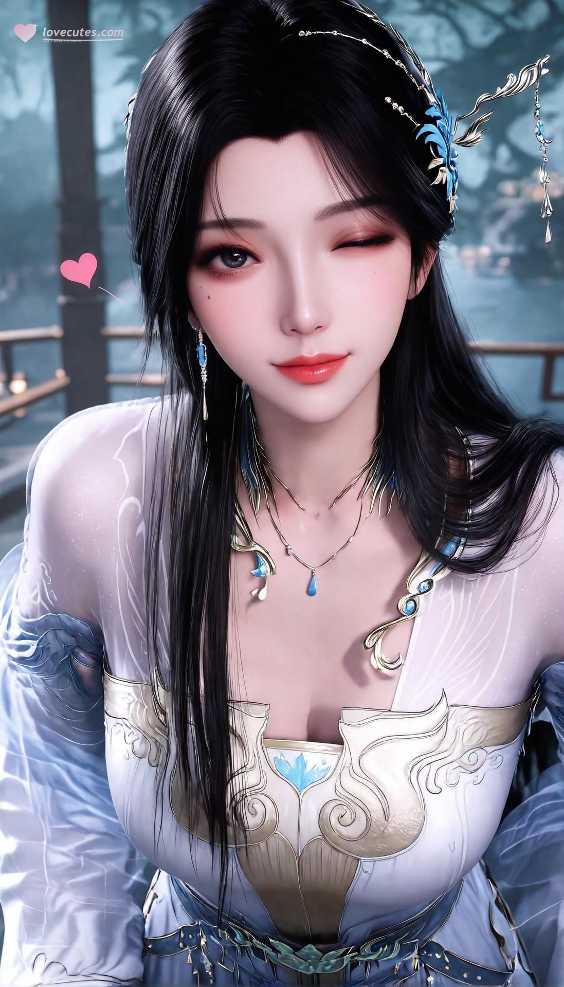 AI Porn - 遮天 安妙依：白紗面紗全裸露穴圖集 412P