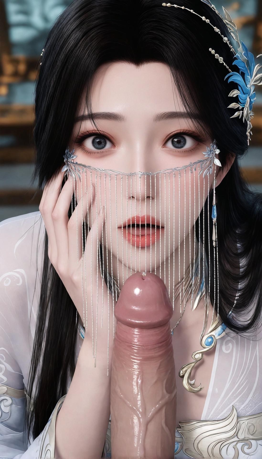 AI Porn - 遮天 安妙依 白紗ベールのAI成人画像ギャラリー 412P