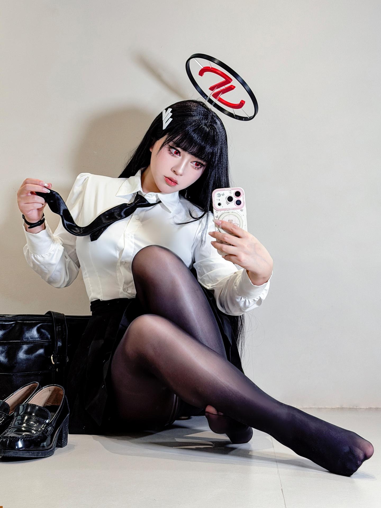 [cosplay] 半半子 - 蔚藍檔案 調月莉音：竞泳美腿大尺度 64P5V