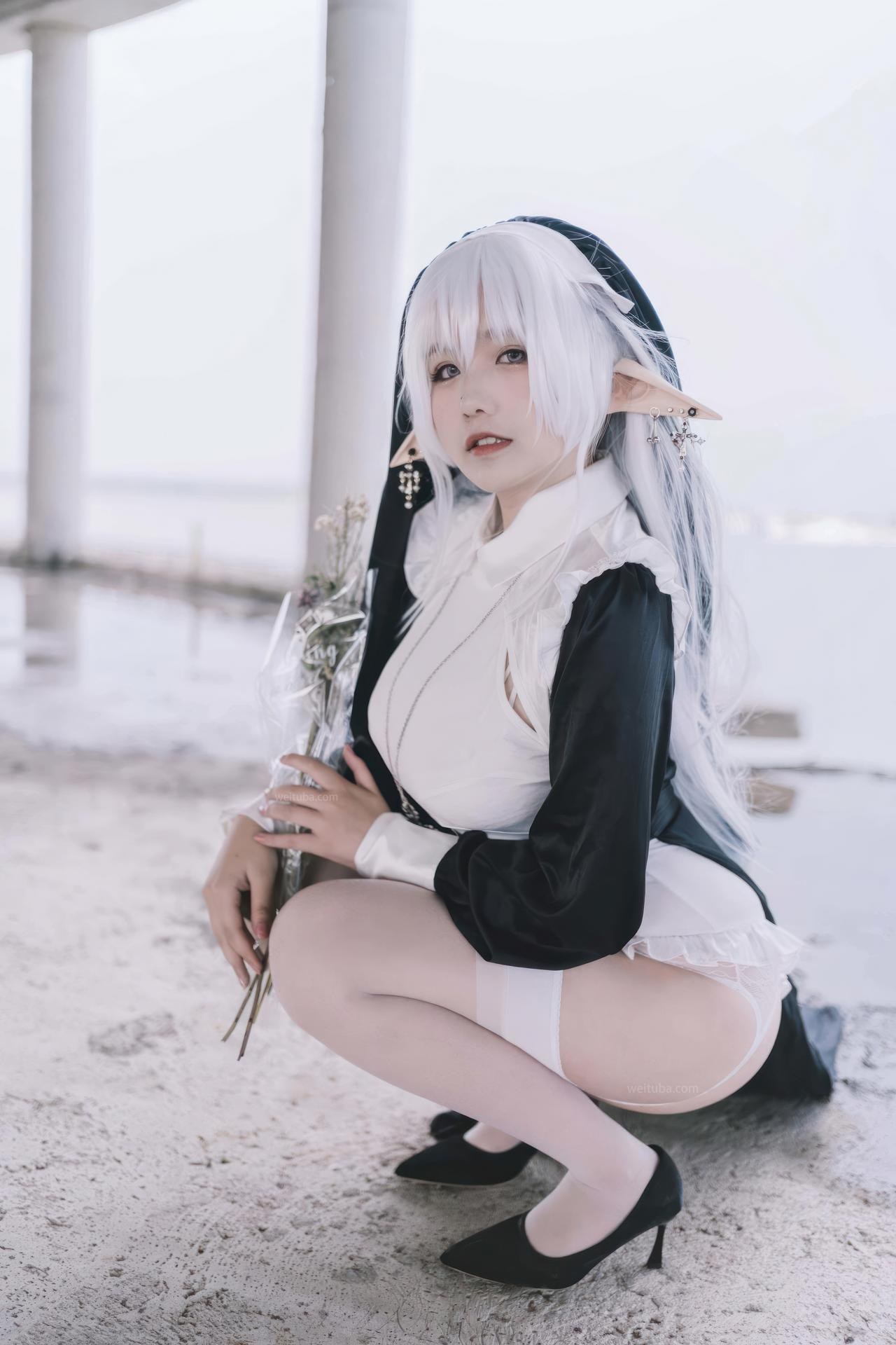[Photo Set] Featured Coser - Bộ Elf Nun Set 28P