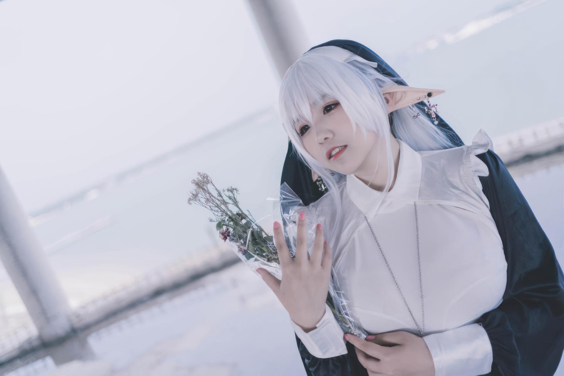 [Photo Set] Featured Coser - Bộ Elf Nun Set 28P