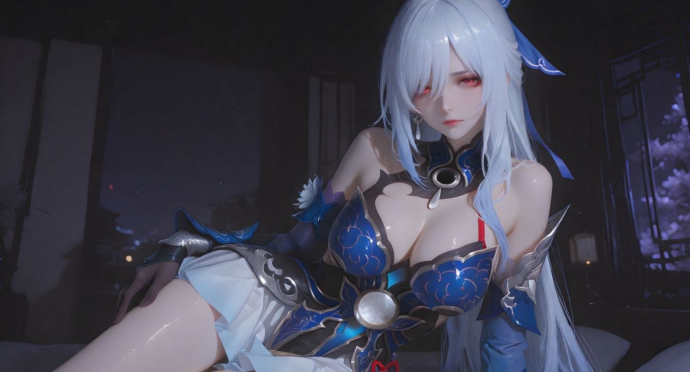 AI Porn - 崩壊スターレイル 鏡流 白髪ヌード AI成人画像集 177P