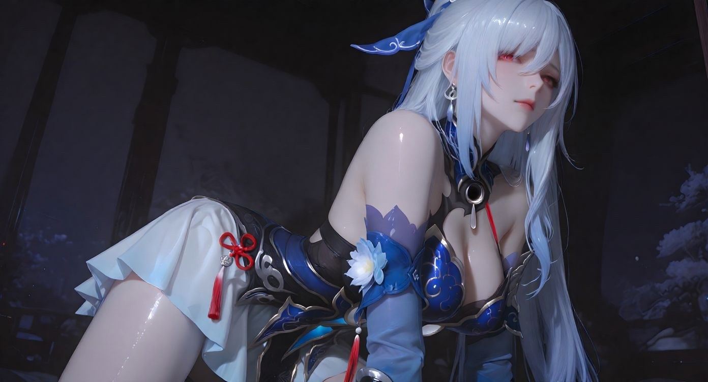 AI Porn - 崩壊スターレイル 鏡流 白髪ヌード AI成人画像集 177P