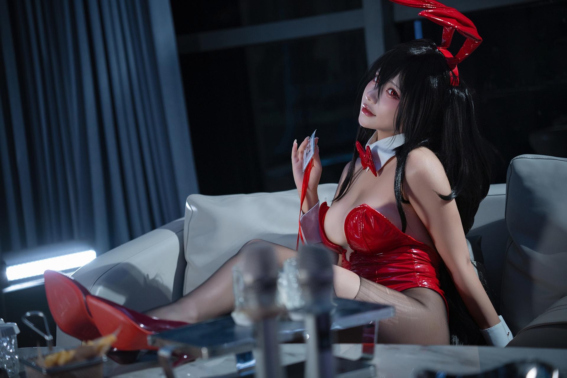 是一只熊仔吗 - 兔女郎美腿大尺度 写真セット 50P