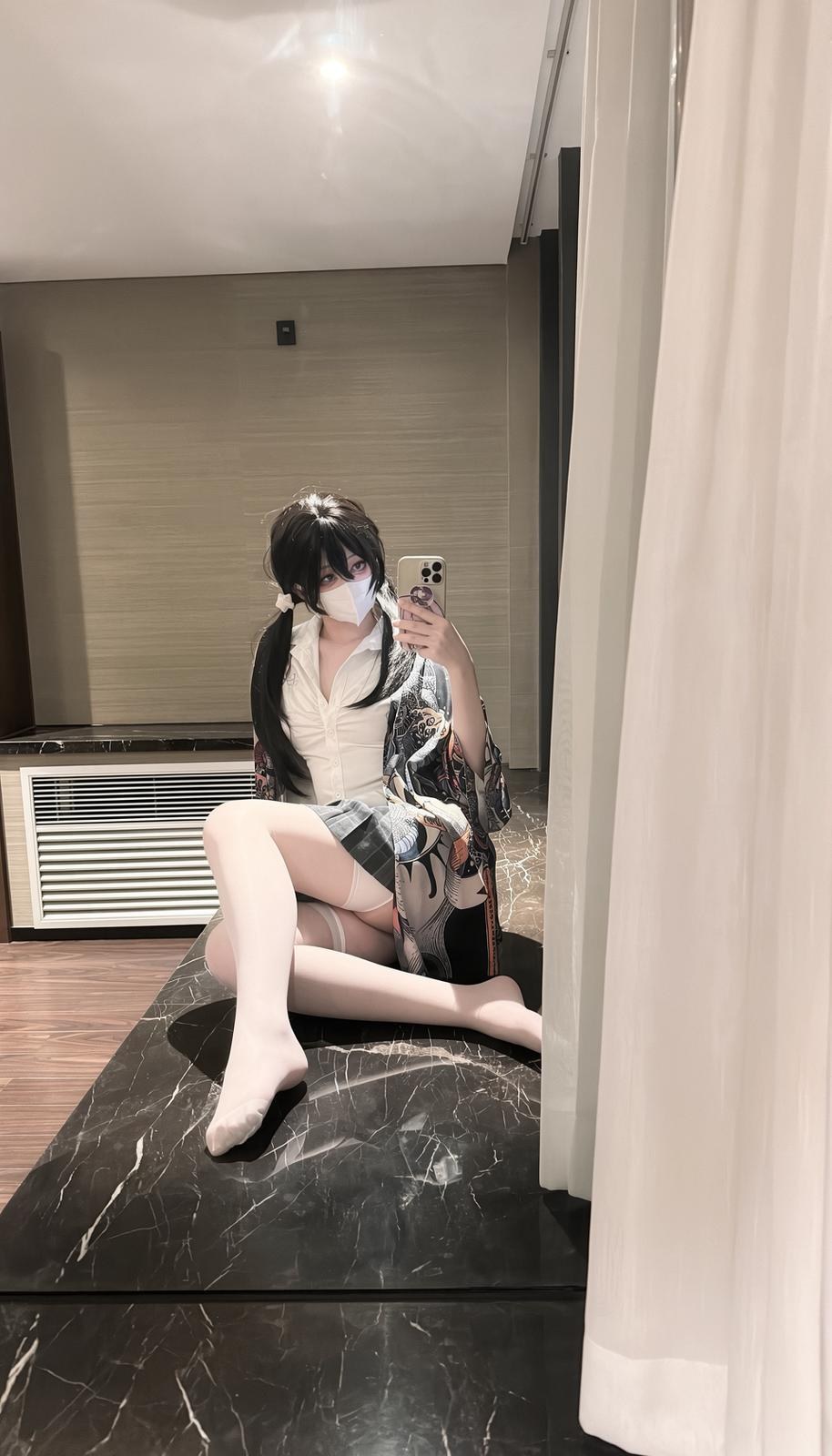 [私房] Pudding - 白虎口罩私拍：福利姬美腿影片 218P70V
